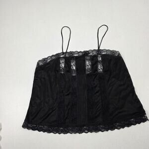 VTG Y2K Baby Doll Beauty Dreamers Camisole Women's‎ Small Lace Trim Strap Top